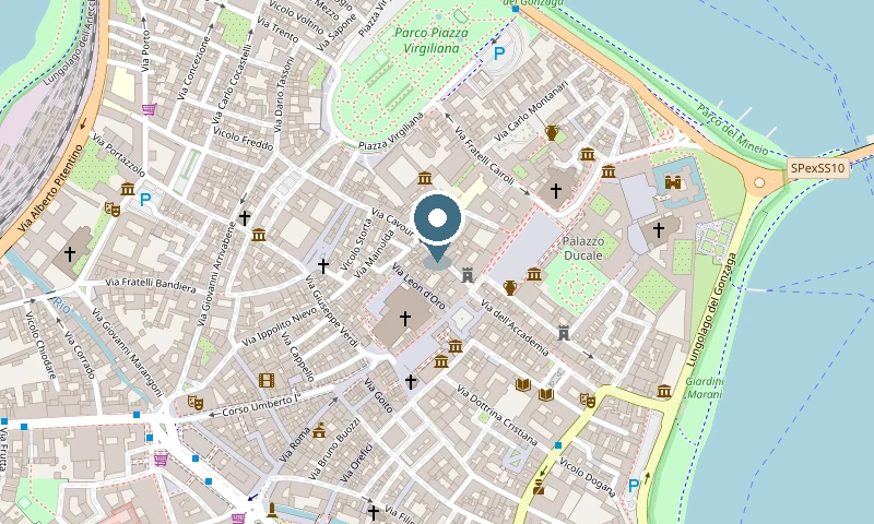 Mappa della zona di via Camillo Benso Cavour 63, 46100 Mantova (MN)
